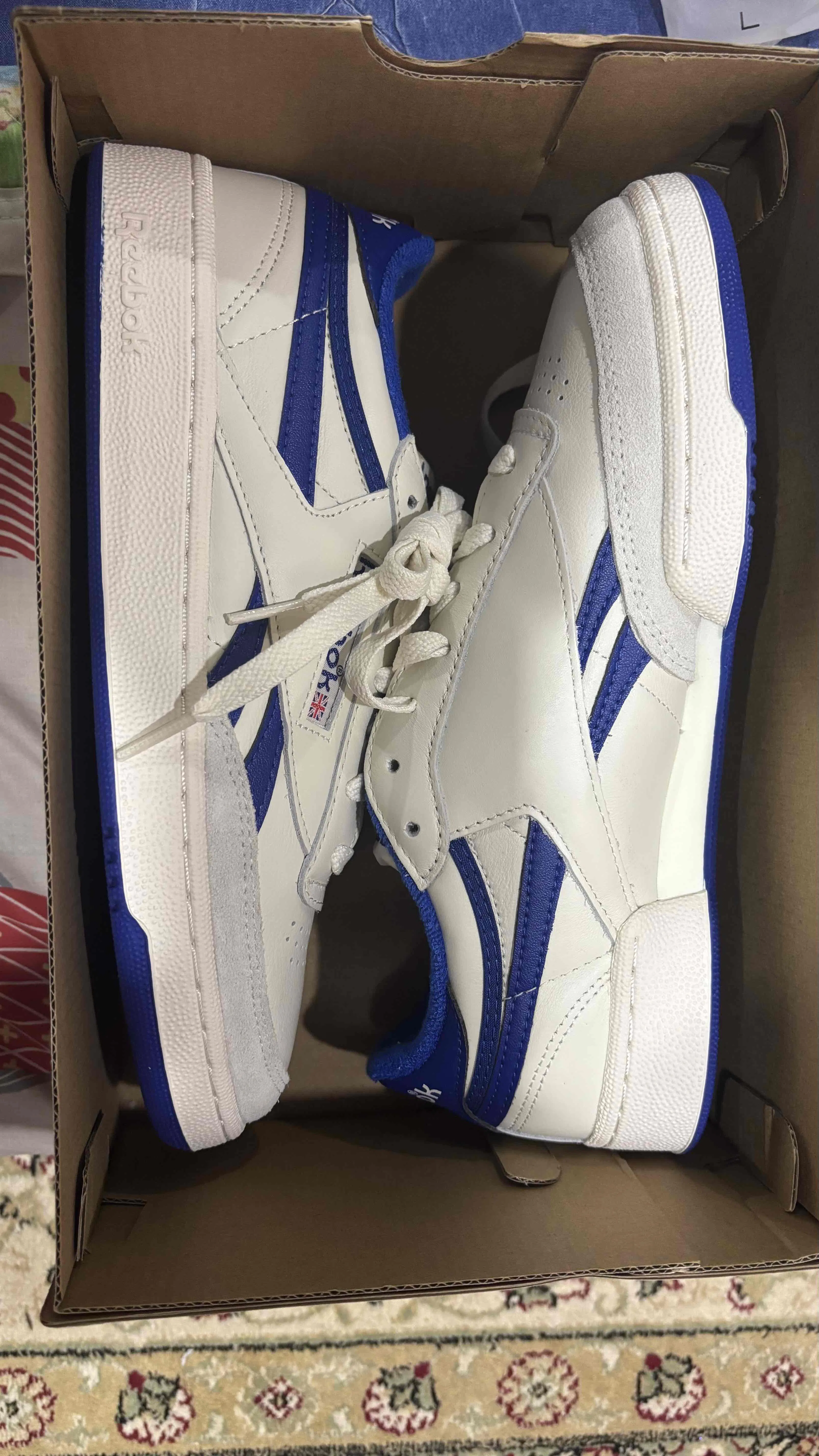 Reebok Club C Revenge Vintage 'Chalk Collegiate Royal' 100001284 Reebok Club C Revenge Vintage 'Chalk Collegiate Royal' 100001284